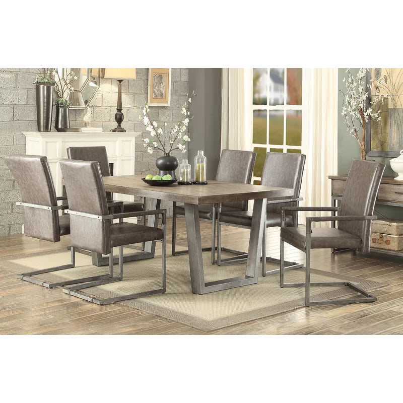 Dining Set: Dining Table with 6 Chairs Dining Set