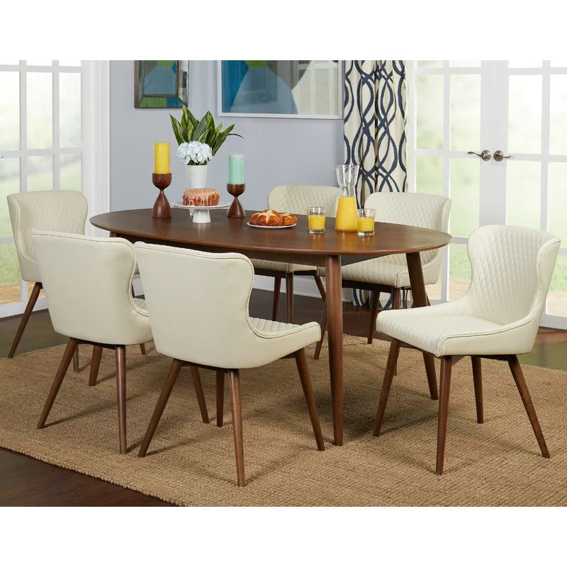Dining Set: Dining Table with 6 Chairs Dining Set