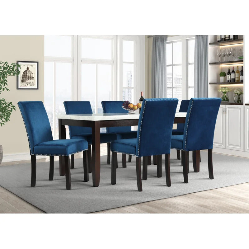 Dining Set: Dining Table with 6 Chairs Dining Set