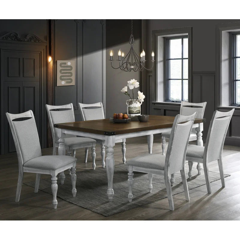 Dining Set: Dining Table with 6 Chairs Dining Set