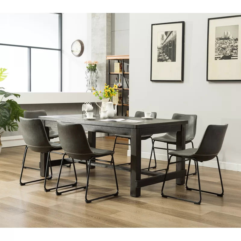 Dining Set: Dining Table with 6 Chairs Dining Set