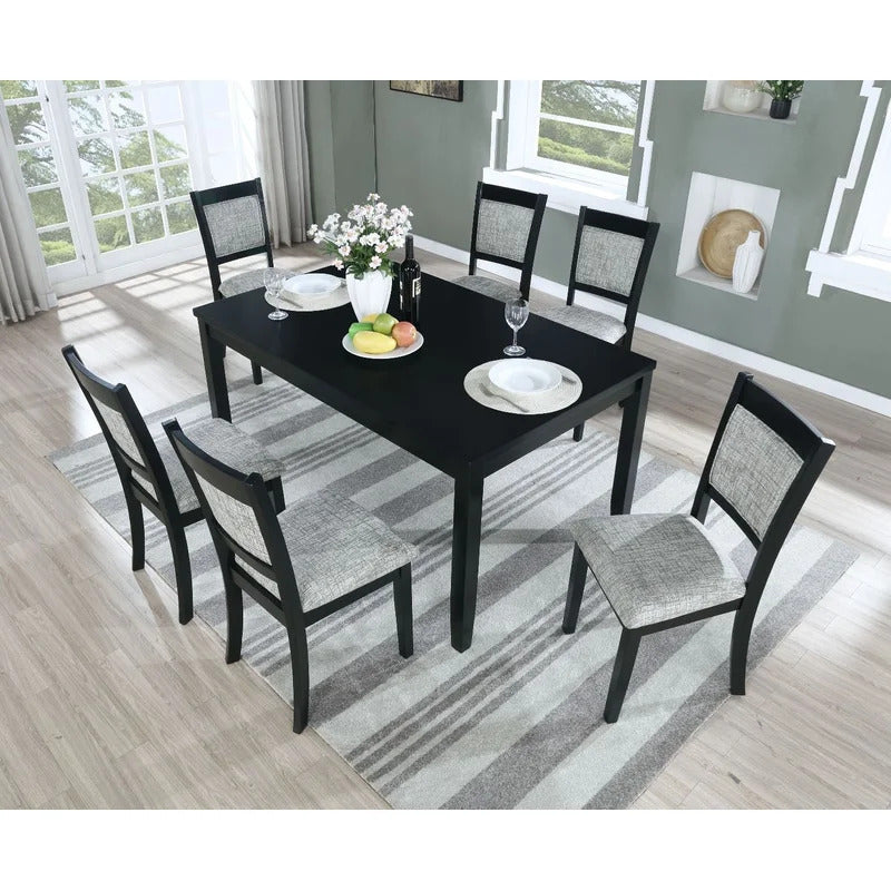 Dining Set: Dining Table with 6 Chairs Dining Set