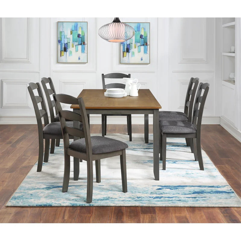 Dining Set: Dining Table with 6 Chairs Dining Set