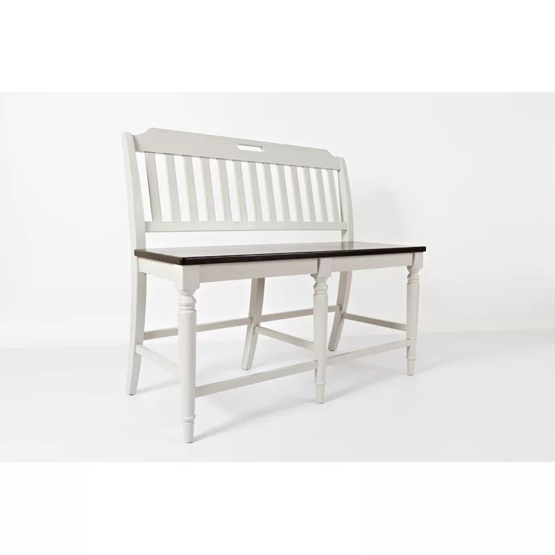 Dining Set: Dining Table with 6 Chairs Rubberwood Solid Wood Dining Set