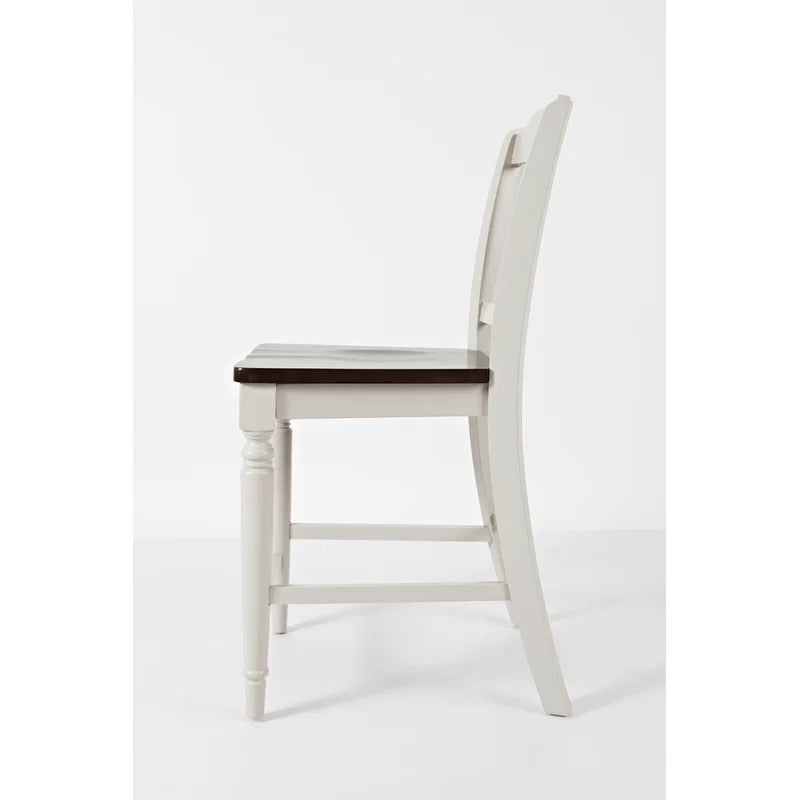 Dining Set: Dining Table with 6 Chairs Rubberwood Solid Wood Dining Set