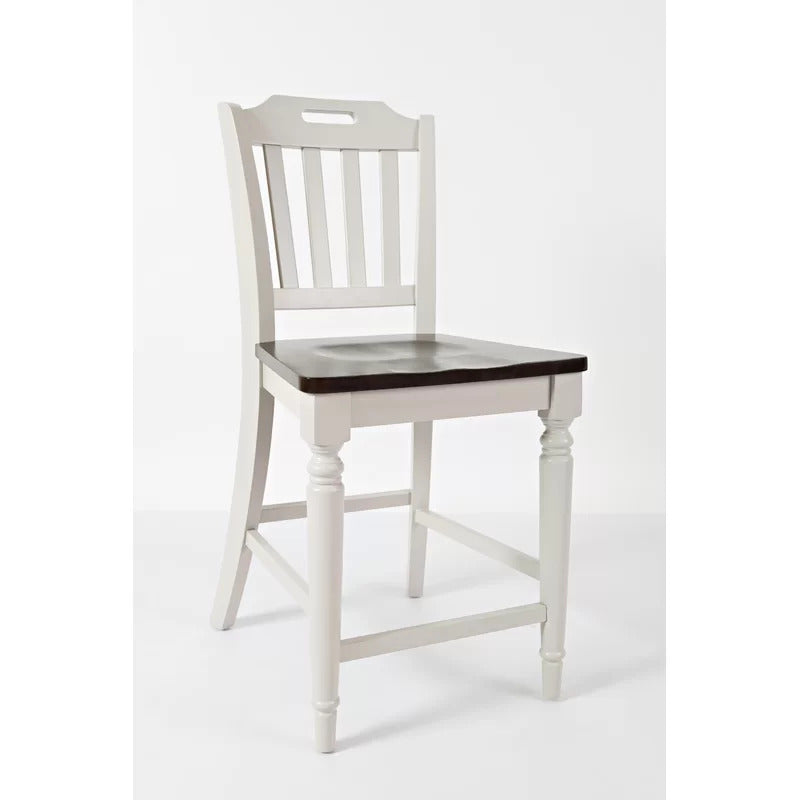 Dining Set: Dining Table with 6 Chairs Rubberwood Solid Wood Dining Set
