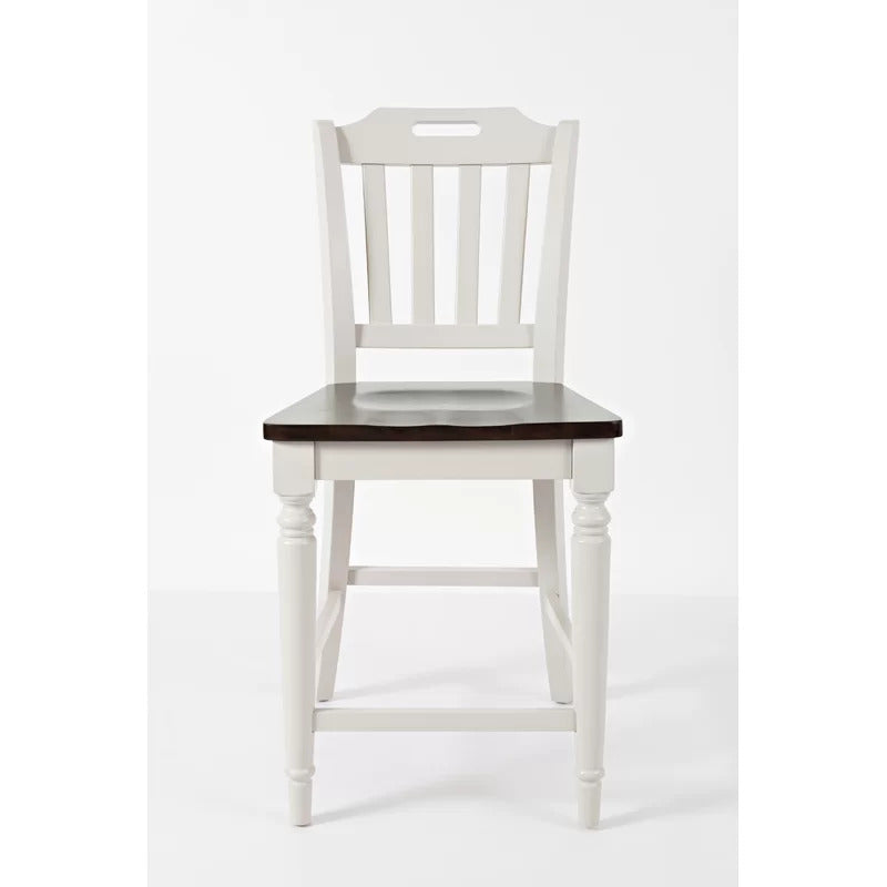 Dining Set: Dining Table with 6 Chairs Rubberwood Solid Wood Dining Set