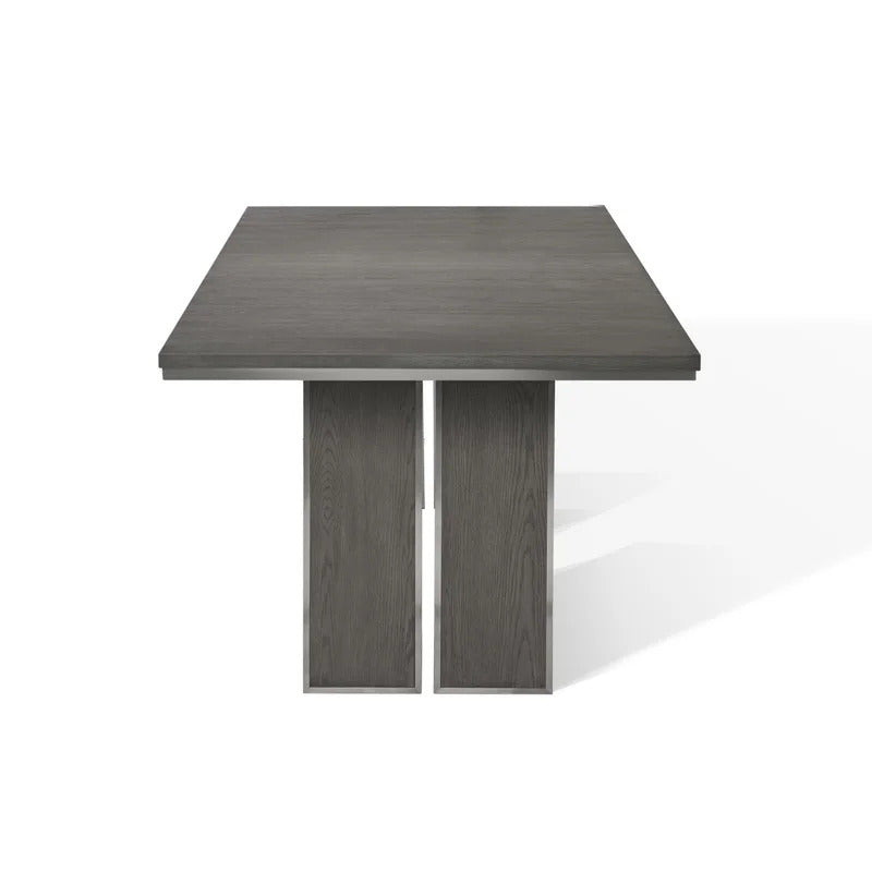 Dining Set: Dining Table with 6 Chairs Solid Oak Dining Set