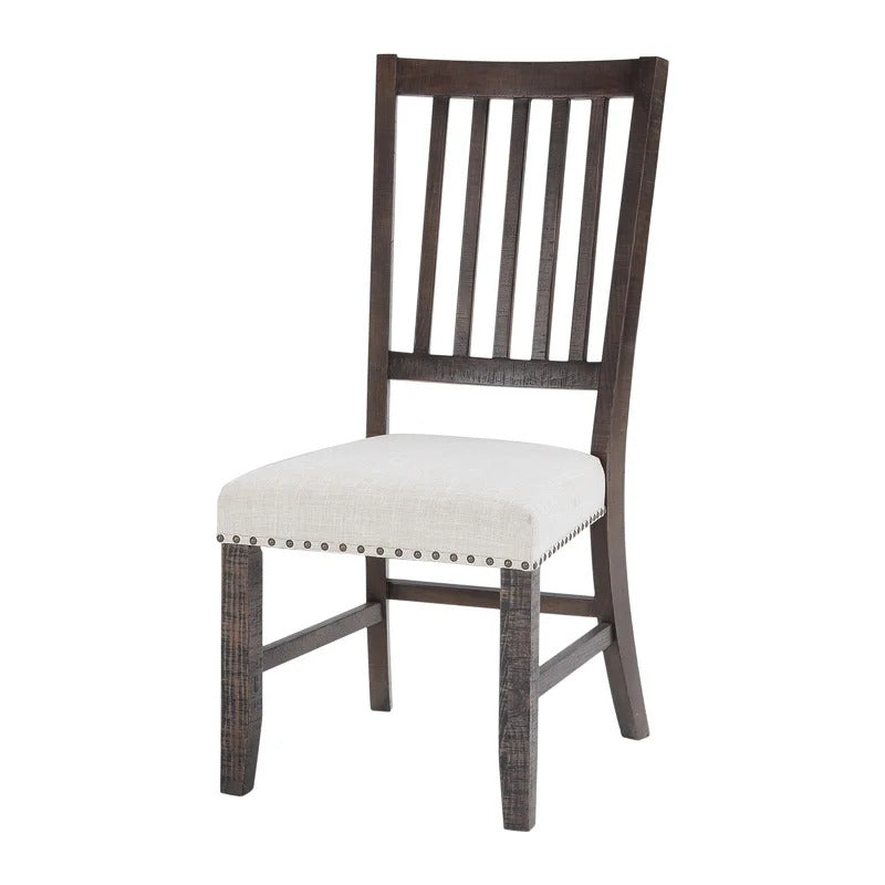 Dining Set: Dining Table with 6 Chairs Solid Pine Dining Set