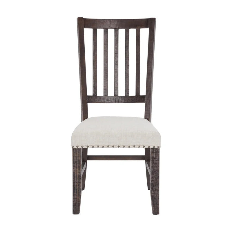 Dining Set: Dining Table with 6 Chairs Solid Pine Dining Set
