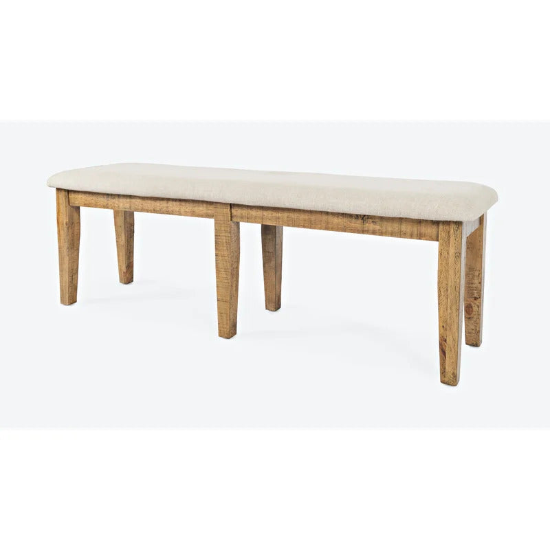 Dining Set: Dining Table with 6 Chairs Solid Pine Dining Set