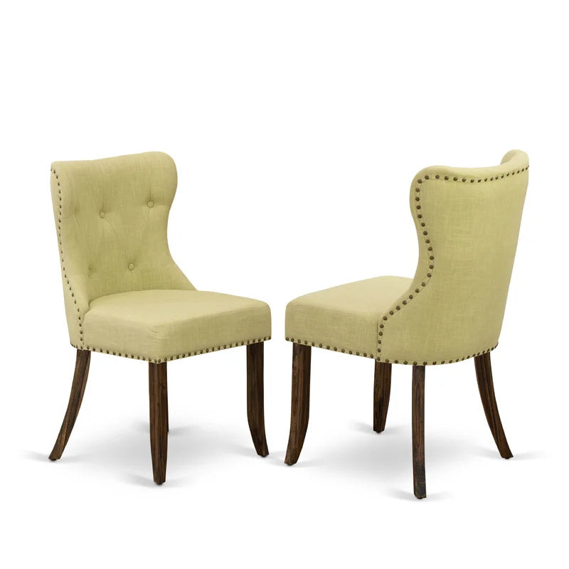 Dining Set: Dining Table with 6 Chairs Solid Wood Dining Set