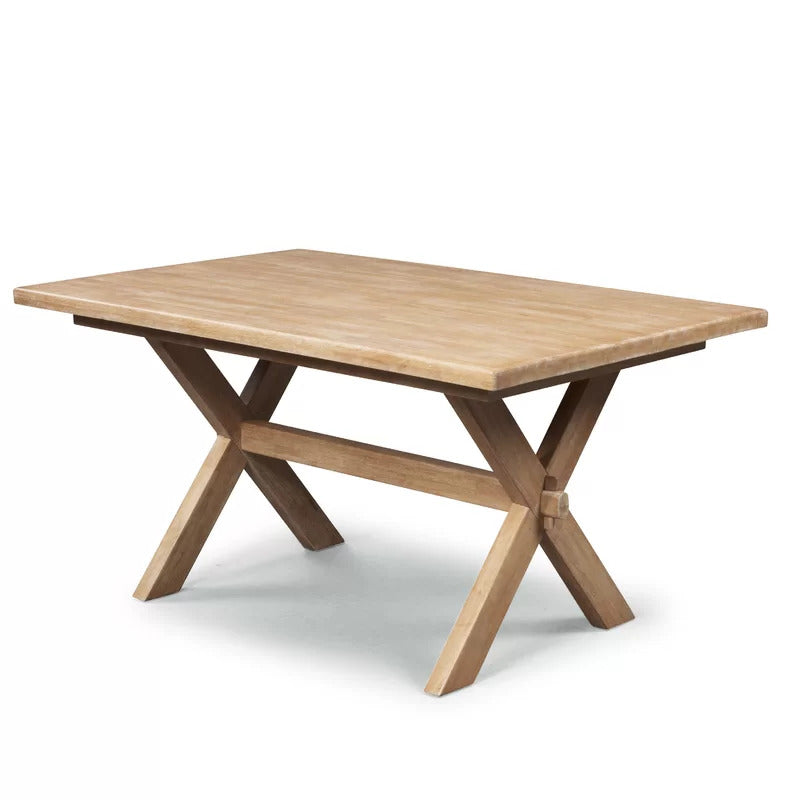 Dining Set: Dining Table with 6 Chairs Solid Wood Dining Set
