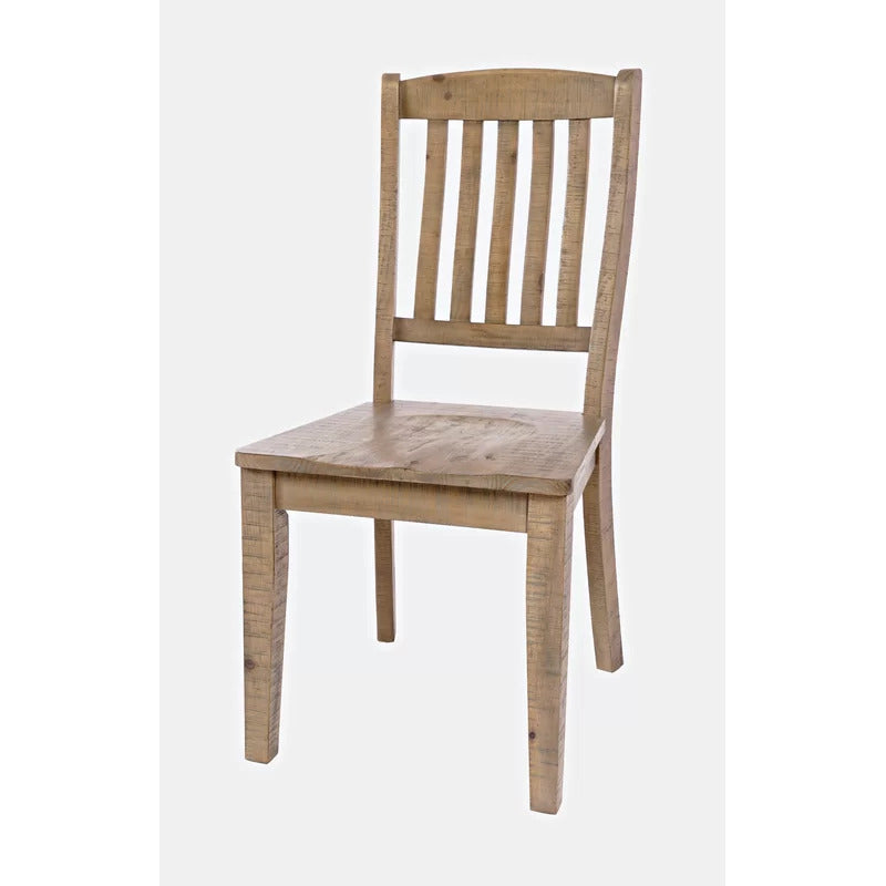 Dining Set: Pine Solid Wood 6 Seater Dining Set