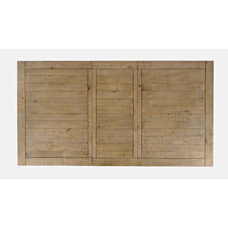 Dining Set: Pine Solid Wood 6 Seater Dining Set