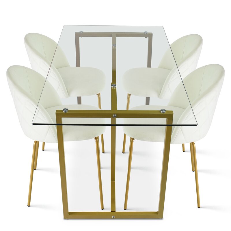Dining Set : Home Kitchen Breakfast Table, Kitchen Counter With 4 Chairs