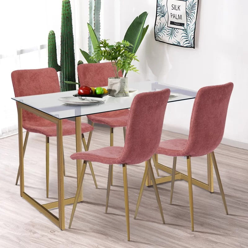Dining Set : Iron 4 -Person Dining Set