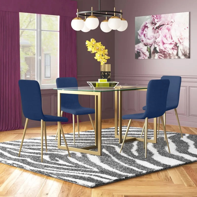 Dining Set : Iron 4 -Person Dining Set