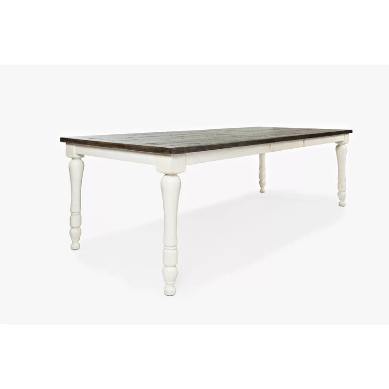 Dining Set: Leaf Pine Solid Wood 8 Seater Dining Set