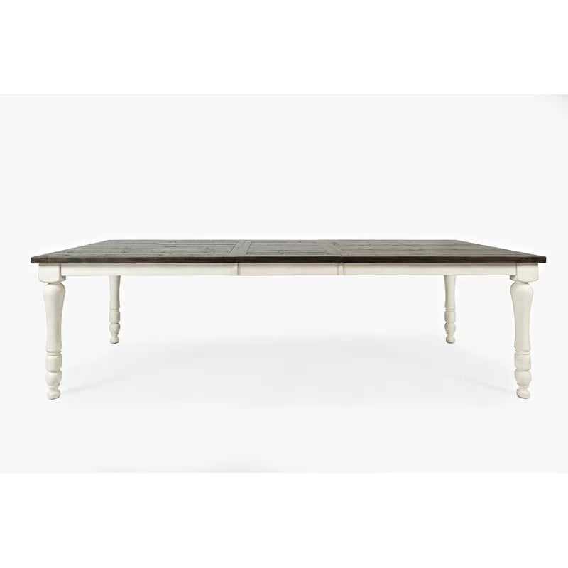 Dining Set: Leaf Pine Solid Wood 8 Seater Dining Set