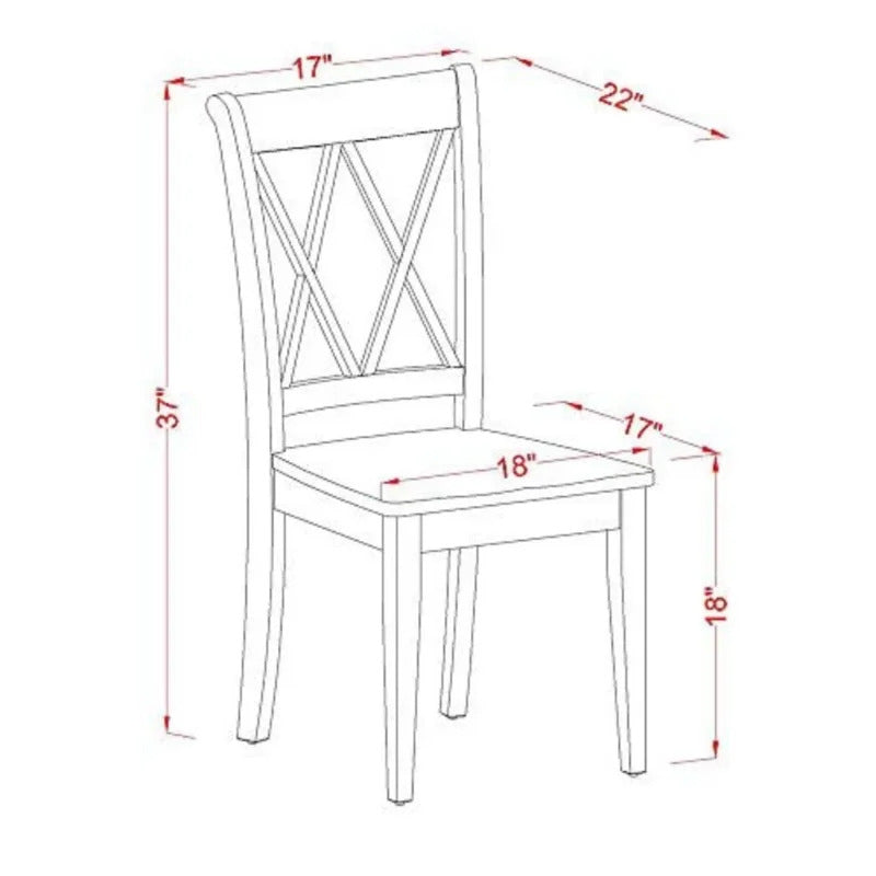 Dining Set: Leaf Solid Wood 4 Seater Dining Set
