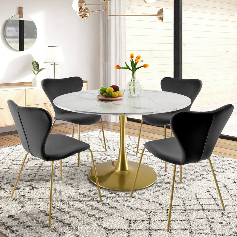 Dining Set: Metal 4 - Person Dining Set