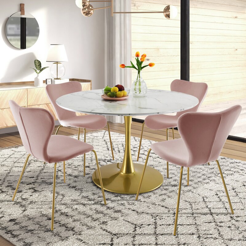 Dining Set: Metal 4 - Person Dining Set