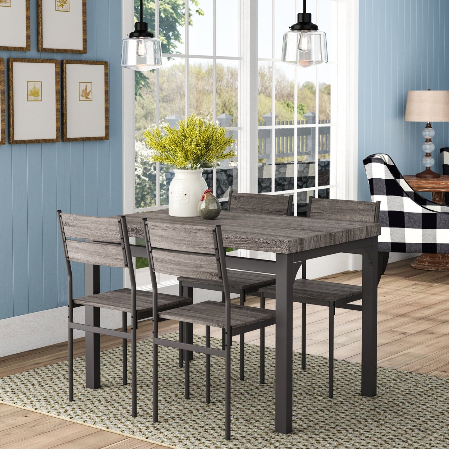 Dining Set: Rectangular 4 - Person Dining Set