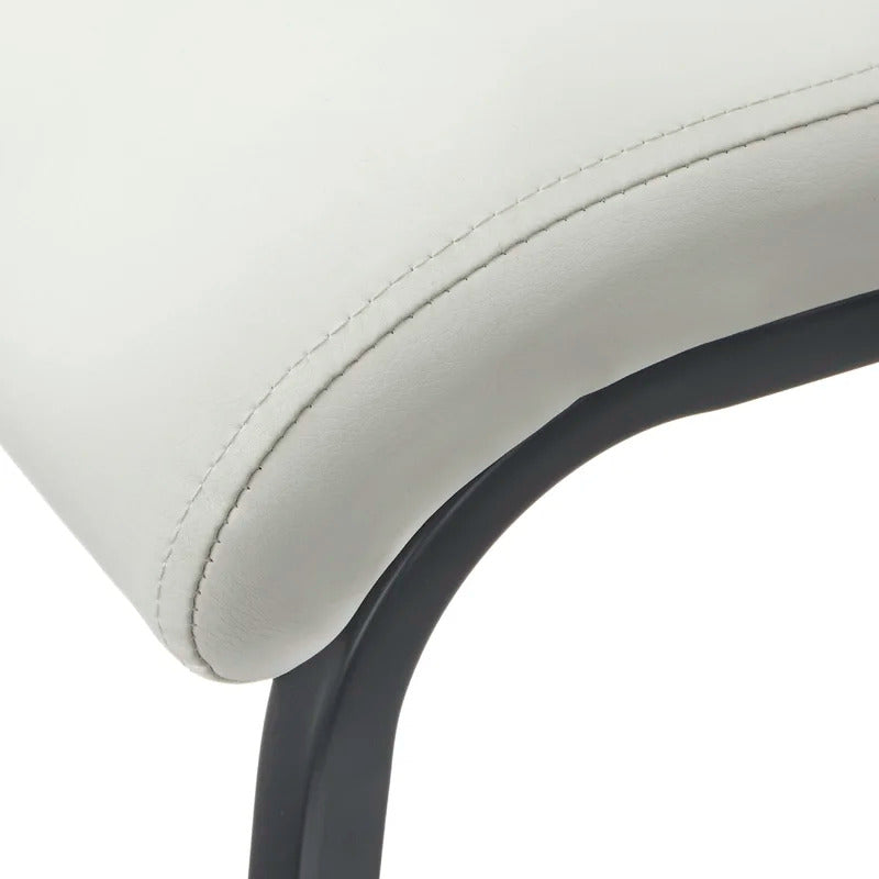 Dining Set: White Round Dining Table With 2 Chairs