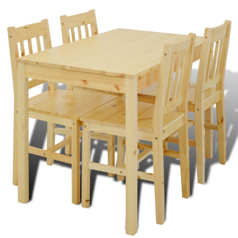 Dining Set : Wooden 4 - Person Dining Set