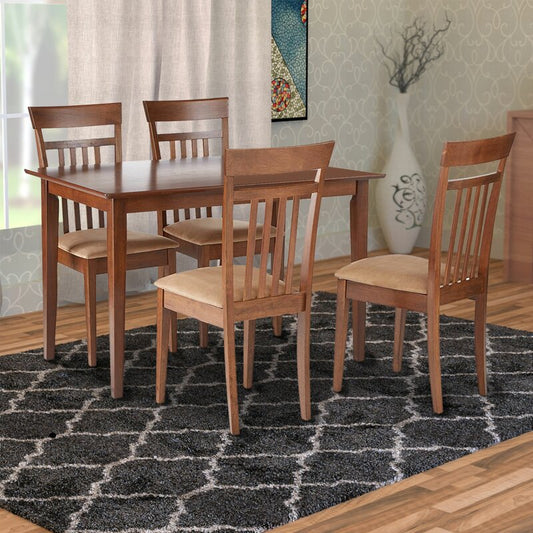 Dining Set: Wooden 4 Seater Dining Set