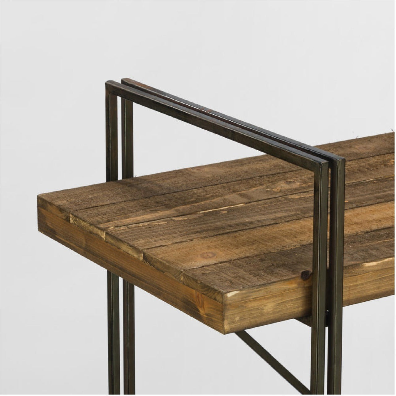 Display Unit: Metal Display Unit with 3 Wood Shelves