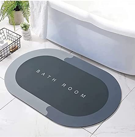 Doormats: Non Slip Floor mat Quick Drying Water for Home Diatomite Door Mat Soft Silicone