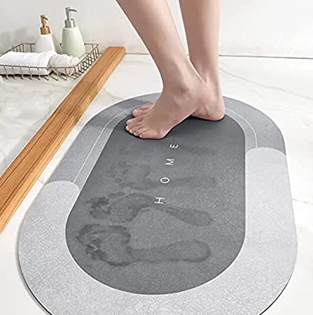 Doormats: Non Slip Floor mat Quick Drying Water for Home Diatomite Door Mat Soft Silicone