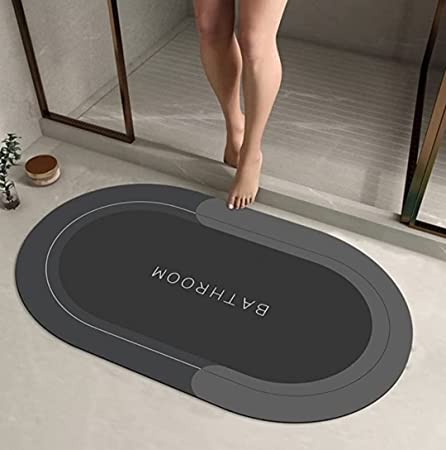 Doormats: Non Slip Floor mat Quick Drying Water for Home Diatomite Door Mat Soft Silicone