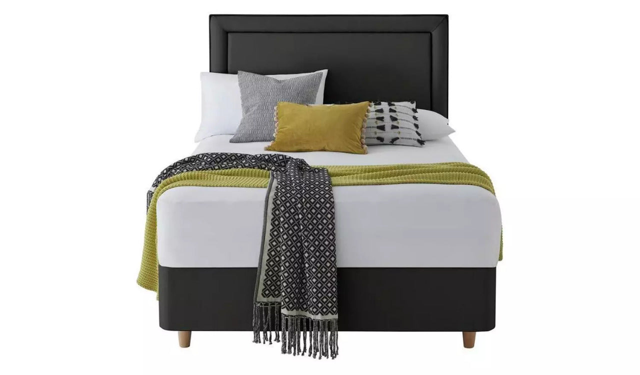 Double Bed: 2 Drawer Double Divan Bed With Storage Drawers