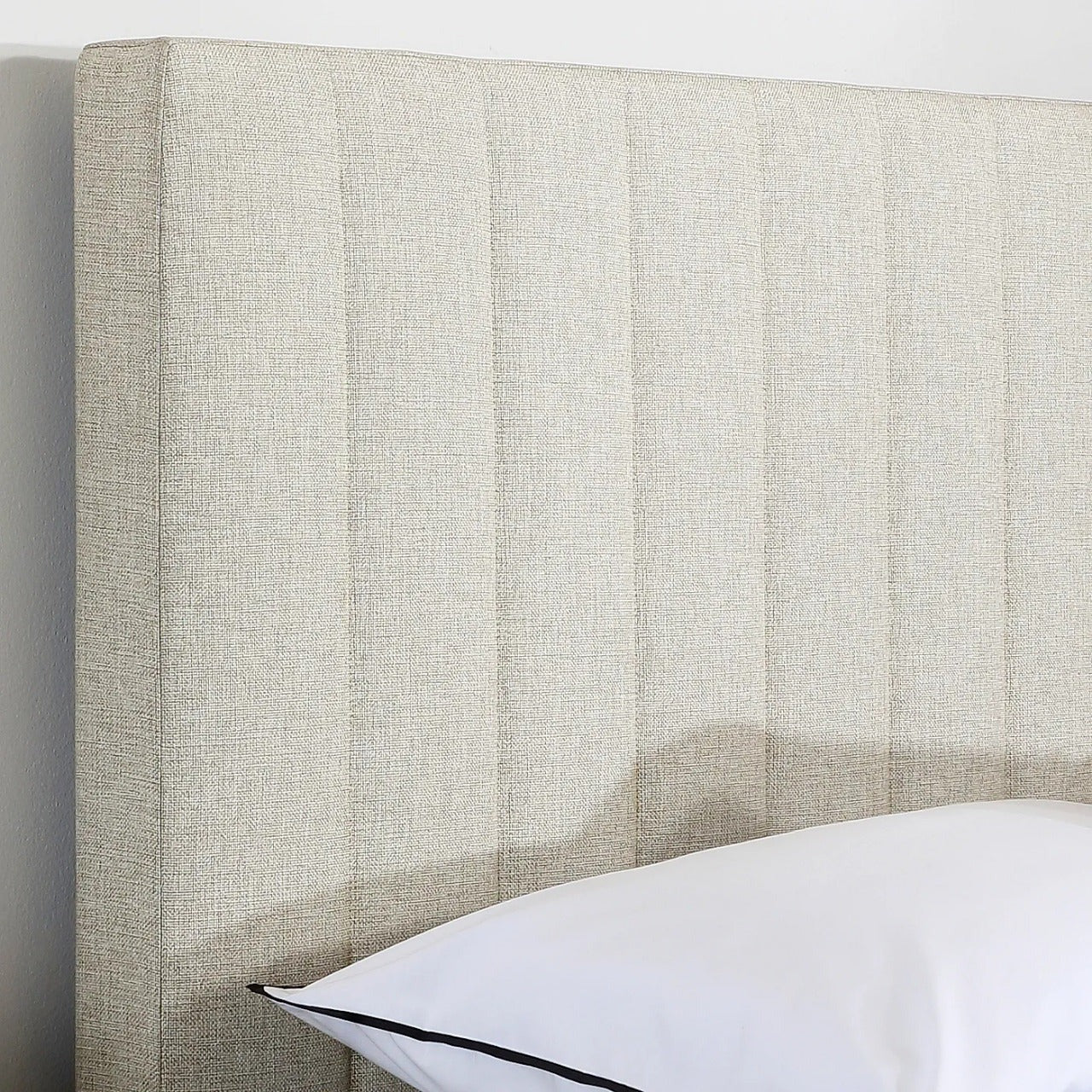 Double Bed: Grey Velvet Double Bed