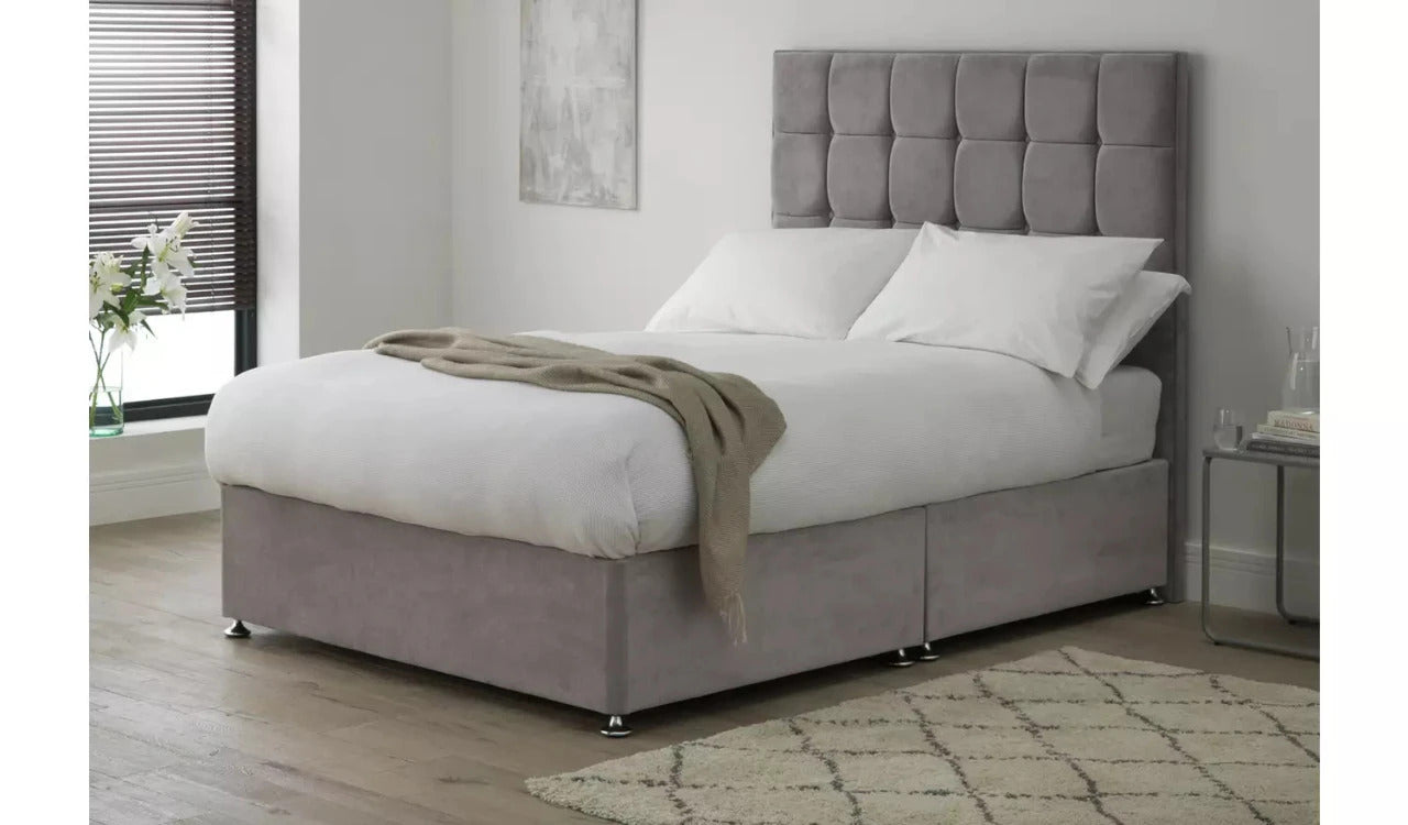 Double Bed: Mauve Double Bed