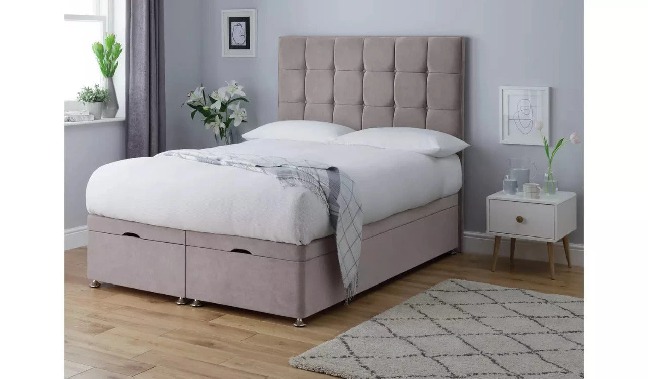 Double Bed: Modern Ottoman Double Hydraulic Bed