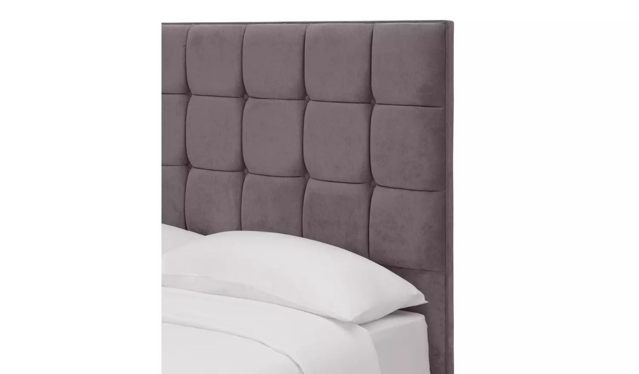 Double Bed: Mauve Ottoman Double Bed