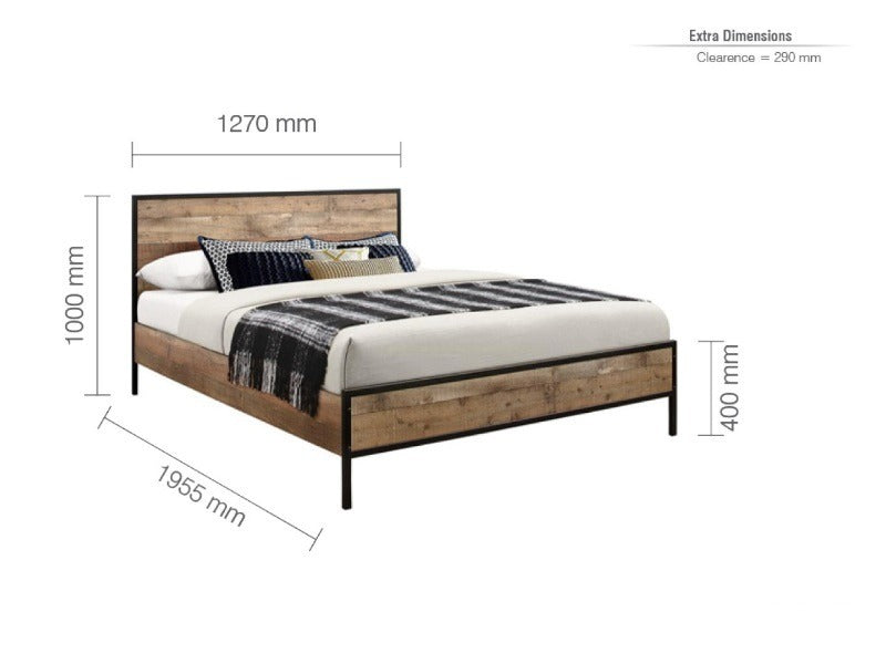 Double Bed Rustic Double Bed