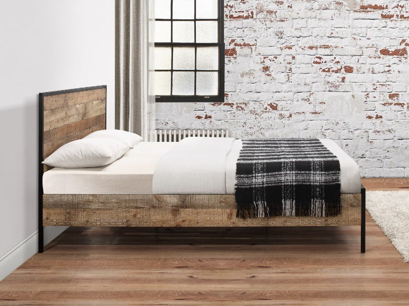 Double Bed Rustic Double Bed