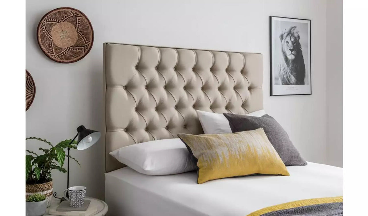 Double Bed: Sandstone 2 Drawer Double Bed
