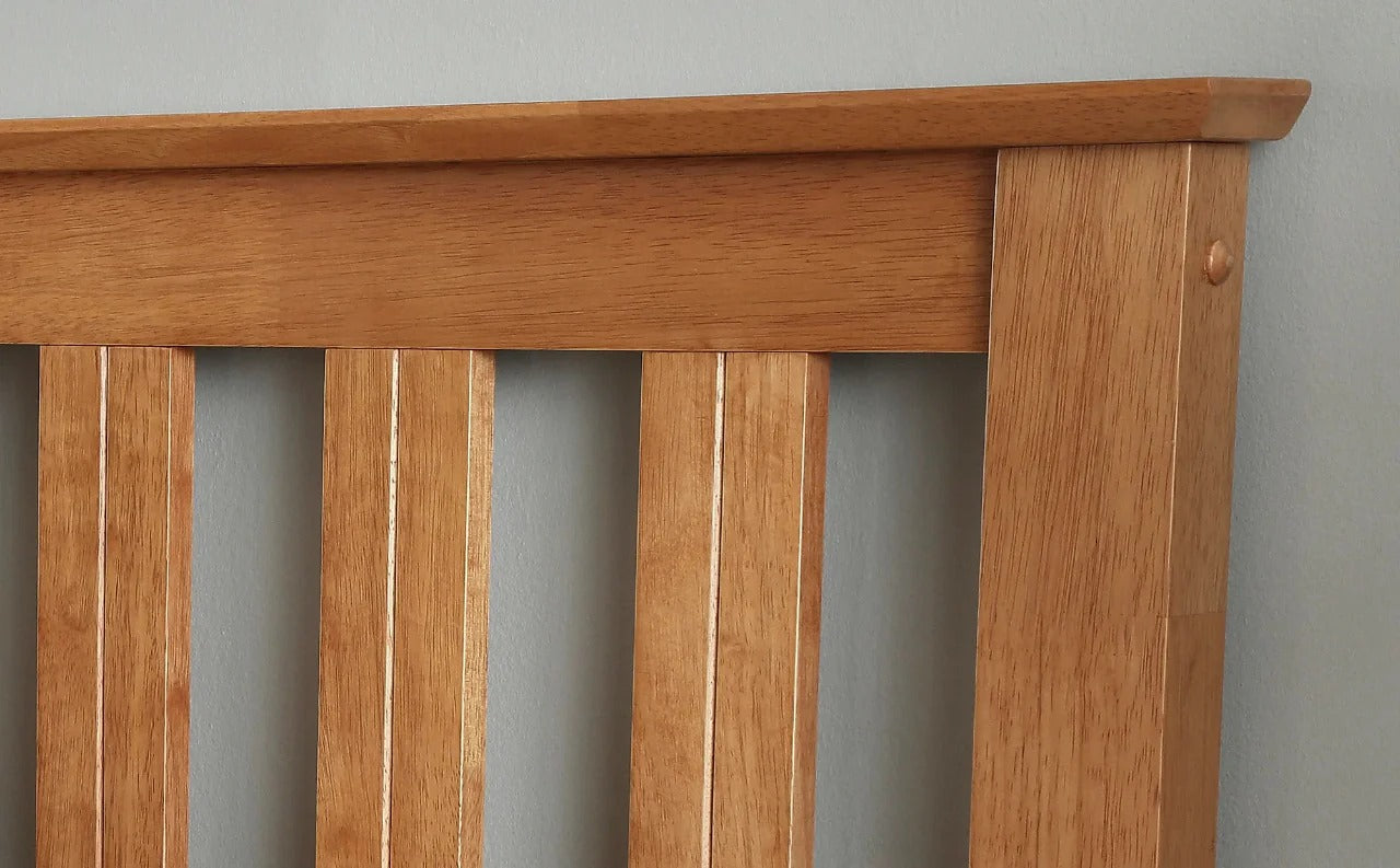 Double Bed: White Wooden Hydraulic Bed