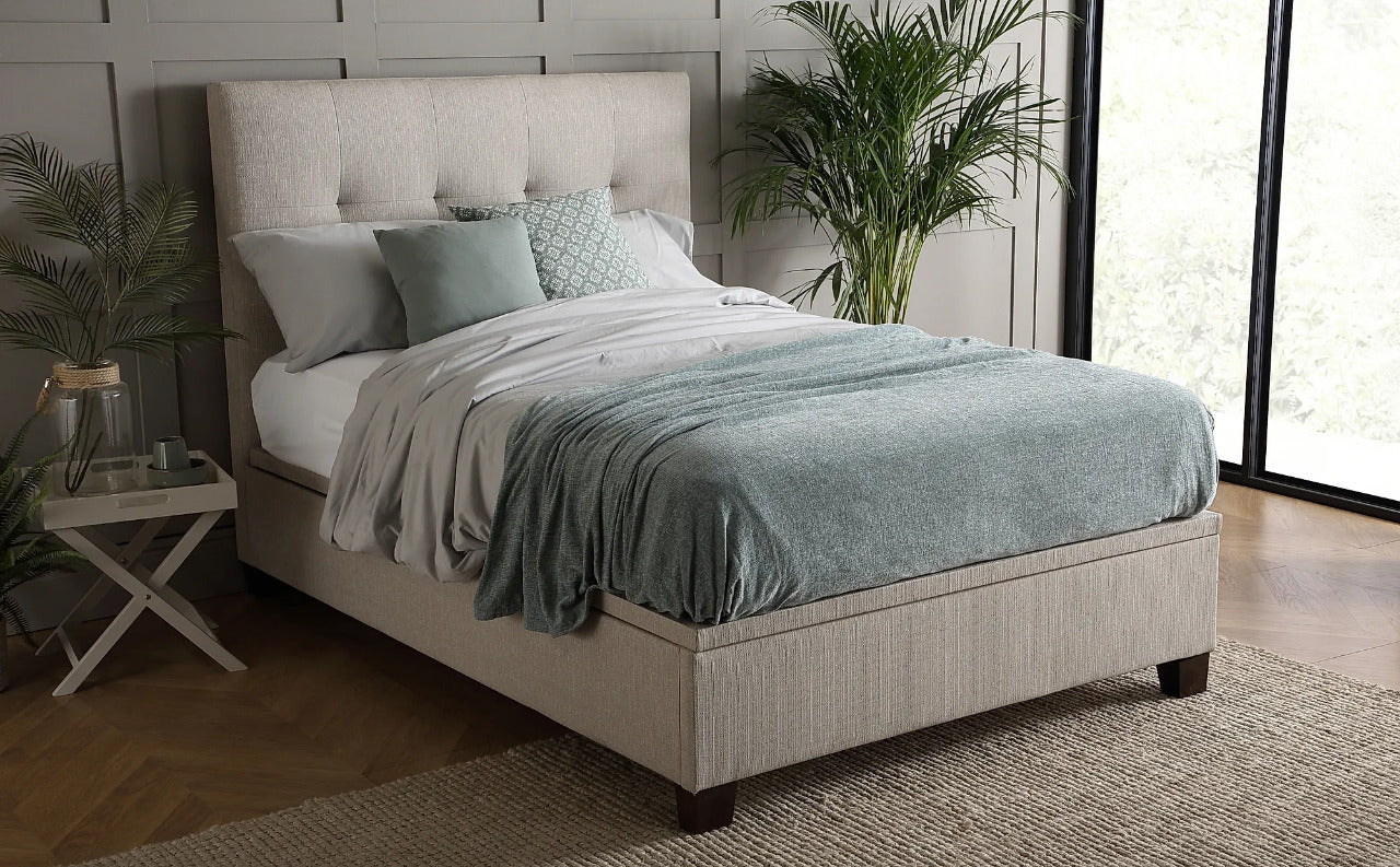 Double Bed: Worth Walk Fabric Double Bed