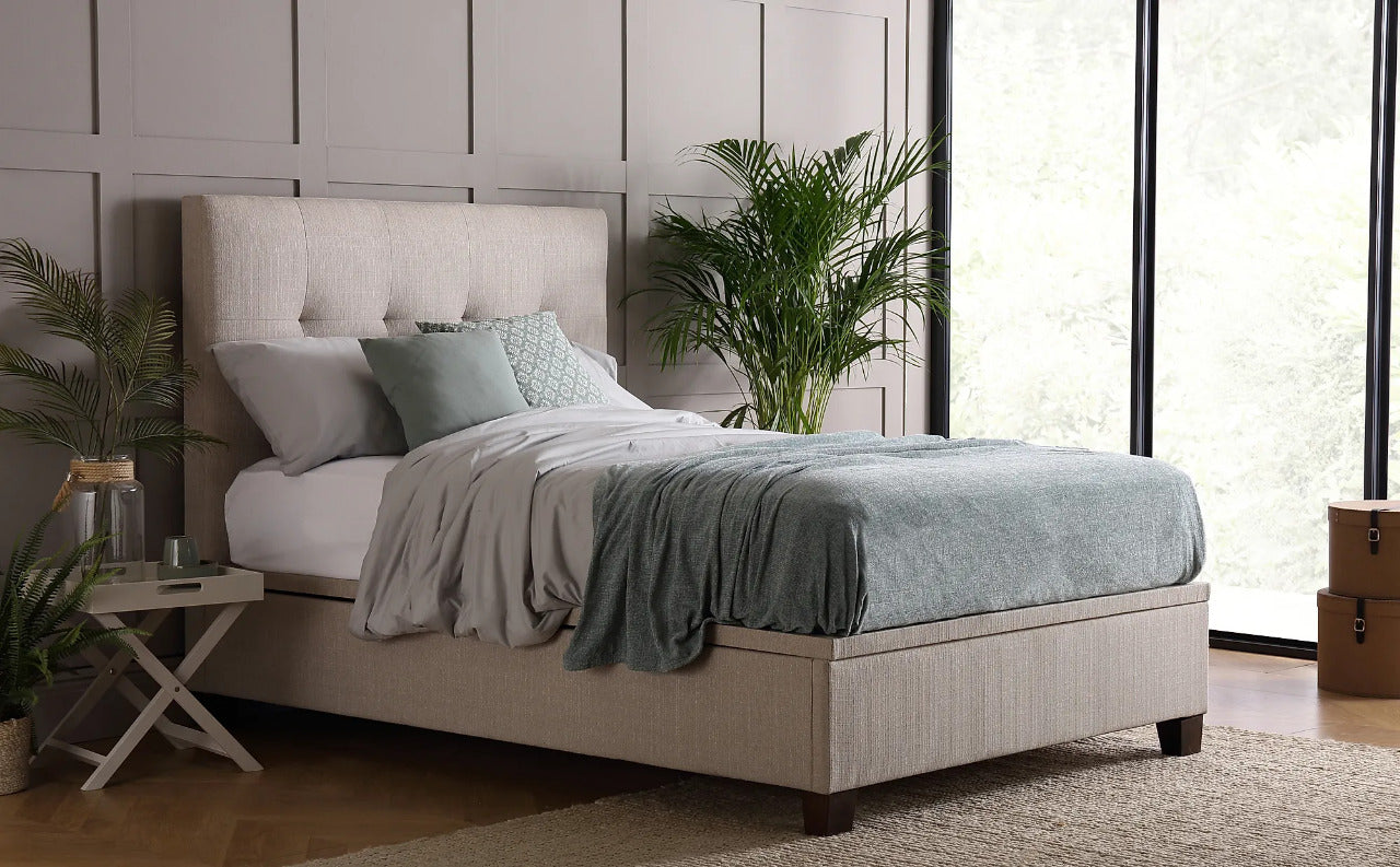 Double Bed: Worth Walk Fabric Double Bed