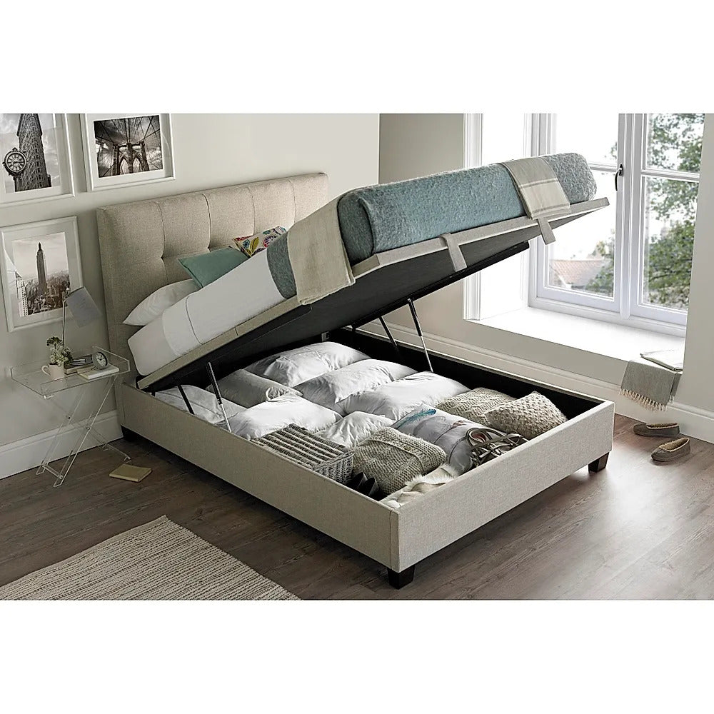 Double Bed: Worth Walk Fabric Double Bed