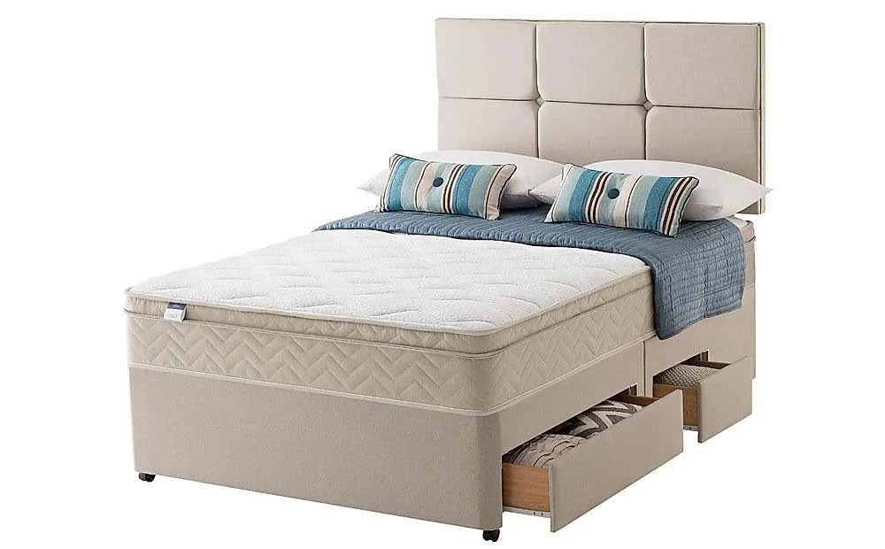 Double Divan Bed: 2 Drawer Ottoman Double Divan Bed