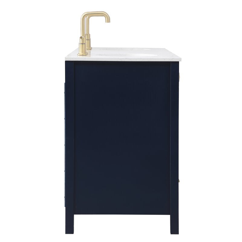 Double Sink Vanities: 60" Double Bathroom Vanity Set