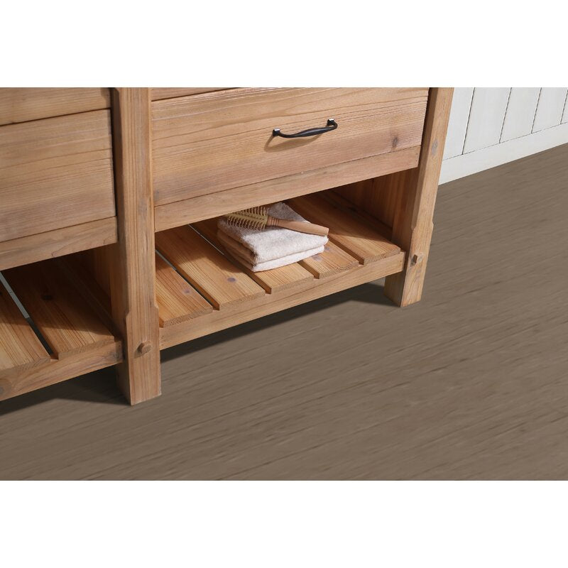 Double Sink Vanities: 60" Double Bathroom Vanity Set